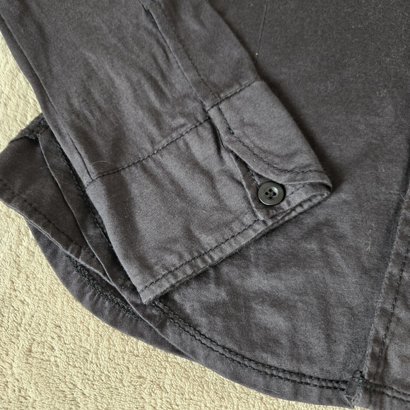 Diesel Women’s Black Long Sleeve Button Up Shirt Size M Slim Fit Casual - Picture 2 of 11